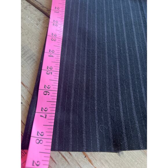 Dockers size 8 black pinstriped wide leg trousers mid rise curvy dress pants EUC - Picture 4 of 5